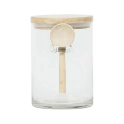 Fabrique de Styles Pots Et Bocaux>Bocal avec cuillere et couvercle de chez gaston 80cl Naturel