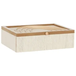 Fabrique de Styles Boîtes>Boite avec couvercle en rotin - blue sand Naturel