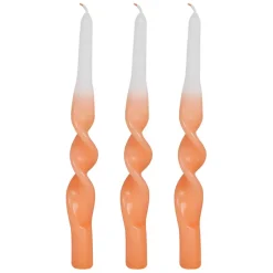 Fabrique de Styles Bougies Parfumées>Boite de 3 bougies chandelle 50g - Torsade Orange