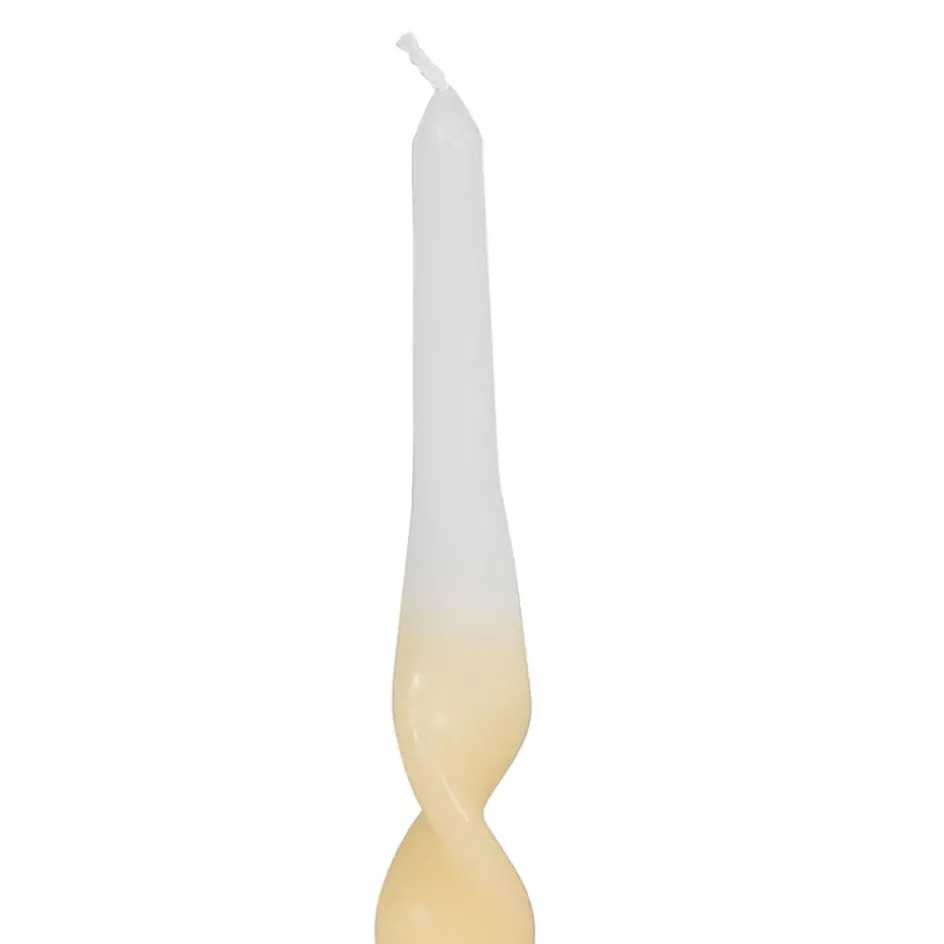 Fabrique de Styles Bougies Parfumées>Boite de 3 bougies chandelle 50g - Torsade Jaune