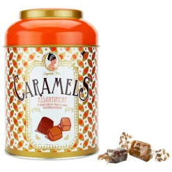 Fabrique de Styles Chocolats Et Confiseries>Boite métal caramels assortiment - 200gr Multicolore