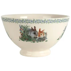 Fabrique de Styles Bols Et Coupelles>Bol en faïence lapin blanc 75cl - Collection Multicolore