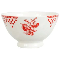 Fabrique de Styles Bols Et Coupelles>Bol en faïence 75cl - damier Rouge