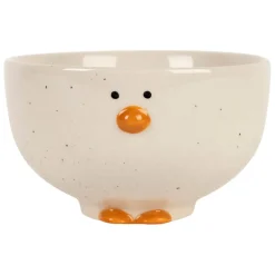 Fabrique de Styles Bols Et Coupelles>Bol en grès canard 30cl - Sweetdream Blanc