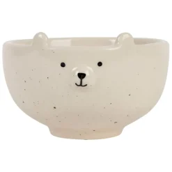 Fabrique de Styles Bols Et Coupelles>Bol en grès ours 30cl - Sweetdream Blanc