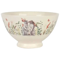 Fabrique de Styles Bols Et Coupelles>Bol lapins collectionneur en faïence 75cl - Collection Multicolore