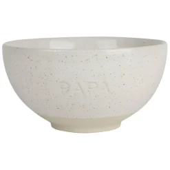 Fabrique de Styles Bols Et Coupelles>Bol papa en grès écru moucheté 70cl Ecru