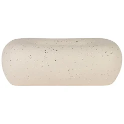 Fabrique de Styles Petits Objets Déco>Boîte à mouchoir en grès blanc moucheté - Klosen Beige