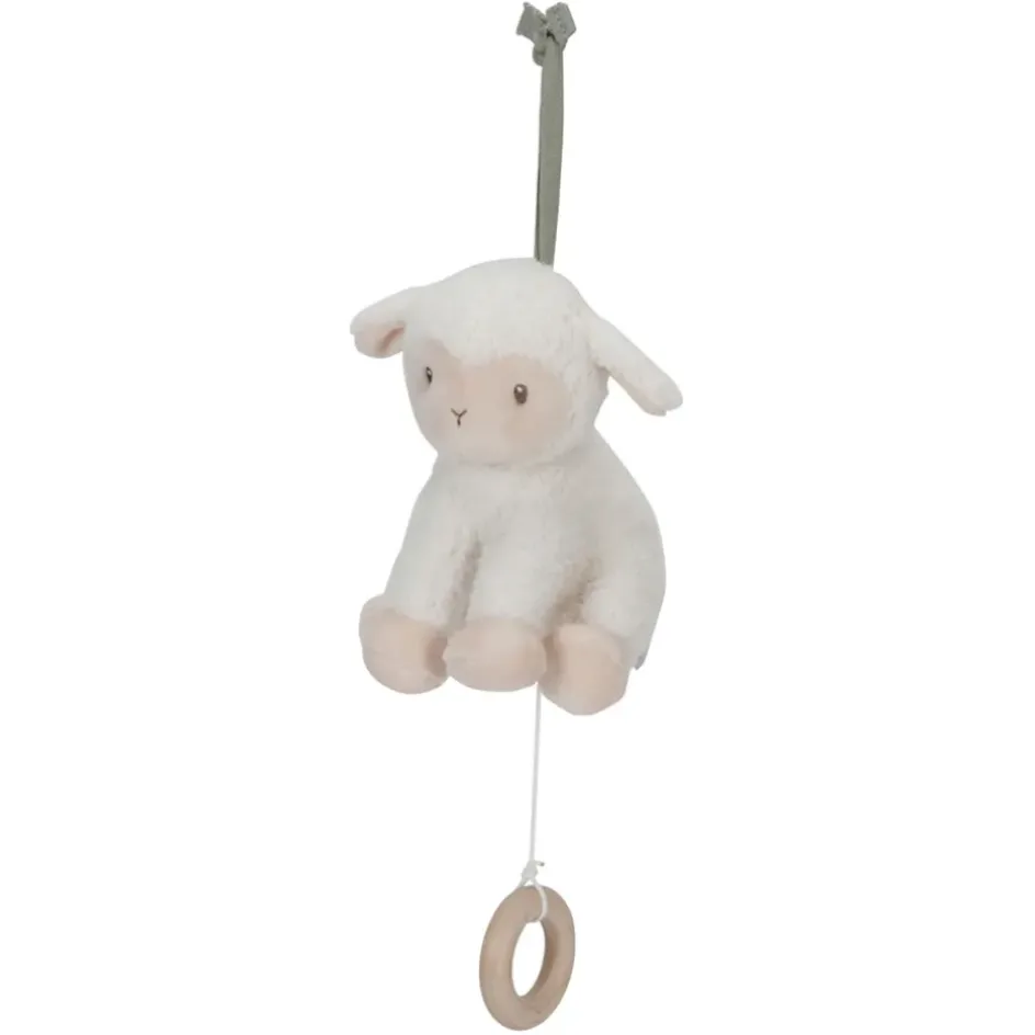Fabrique de Styles Jouets>Boîte à musique mouton - Little Farm Blanc