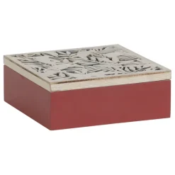 Fabrique de Styles Boîtes>Boîte à thé Solor 9 compartiments Terracotta