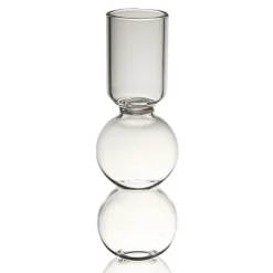 Fabrique de Styles Photophores, Bougeoirs Et Lanternes>Bougeoir Aria D8Xh23.5Cm Transparent