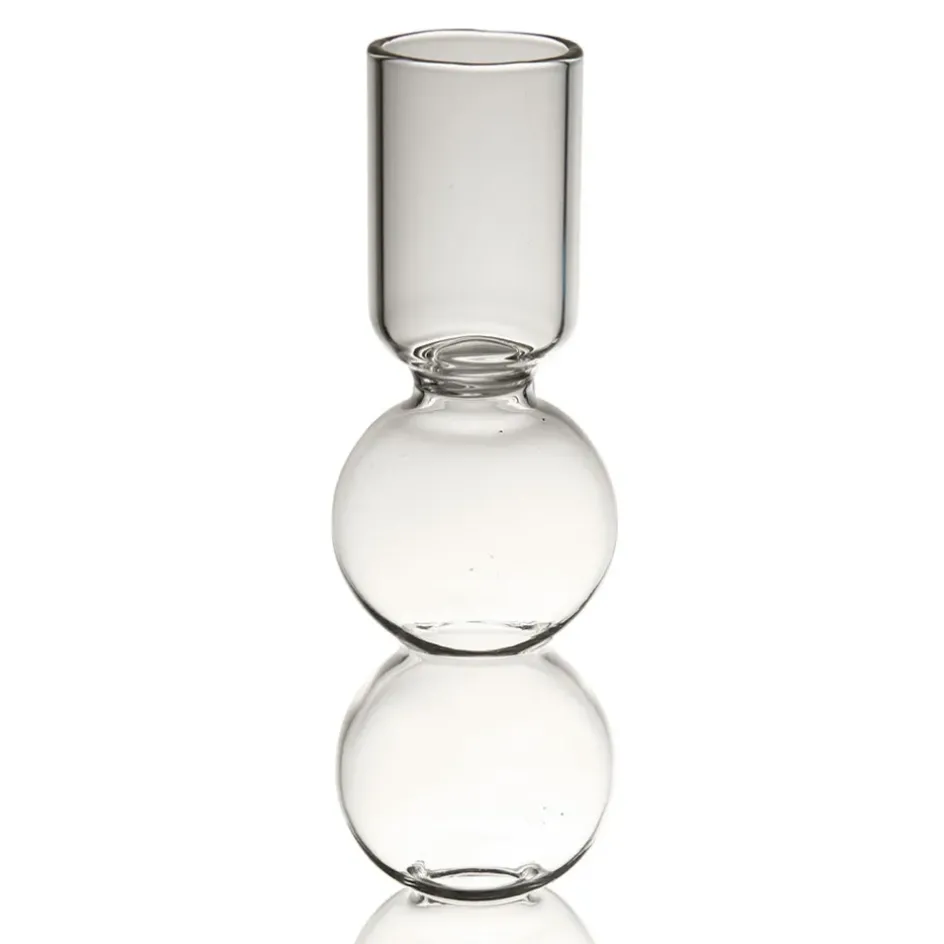 Fabrique de Styles Photophores, Bougeoirs Et Lanternes>Bougeoir Aria D8Xh23.5Cm Transparent