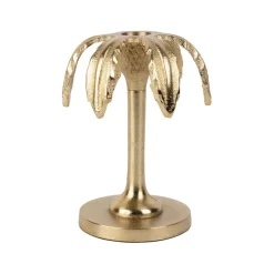 Fabrique de Styles Photophores, Bougeoirs Et Lanternes>Bougeoir en aluminium d10xh15cm - Tropic Étoile Doré