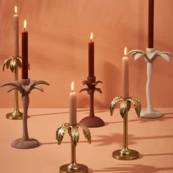 Fabrique de Styles Photophores, Bougeoirs Et Lanternes>Bougeoir en aluminium d10xh15cm - Tropic Étoile Doré