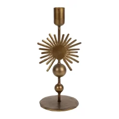 Fabrique de Styles Photophores, Bougeoirs Et Lanternes>Bougeoir en fer h23cm - Soleil Mordoré