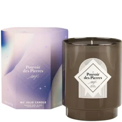 Fabrique de Styles Bougies Parfumées>Bougie Bijou Bracelet Or pierre Oreil du tigre lavande boisé 50h Marron