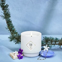 Fabrique de Styles Bougies Parfumées>Bougie Bijou Bracelet Or bille noire Linge frais 45h