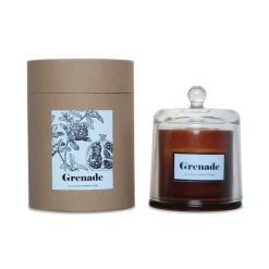 Fabrique de Styles Bougies Parfumées>Bougie cloche parfumée Grenade Acidulée 20h Ambre