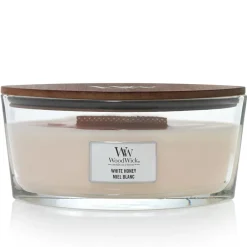 Fabrique de Styles Bougies Parfumées>Bougie ellipse parfumée Miel blanc Beige