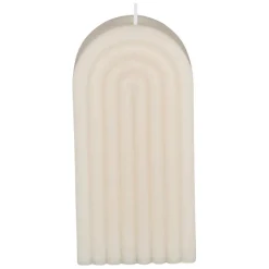 Fabrique de Styles Bougies Non Parfumées>Bougie en cire - Funny Ecru