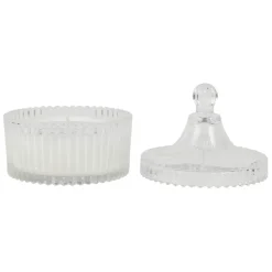 Fabrique de Styles Bougies Parfumées>Bougie en verre senteur abricot 180g Blanc