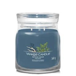 Fabrique de Styles Bougies Parfumées>Bougie jarre parfumée Cedre marin 65h Bleu