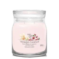 Fabrique de Styles Bougies Parfumées>Bougie jarre parfumée Cerise et Vanille 65h Rose