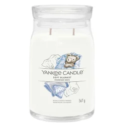 Fabrique de Styles Bougies Parfumées>Bougie jarre parfumée Couverture douce 100h Blanc