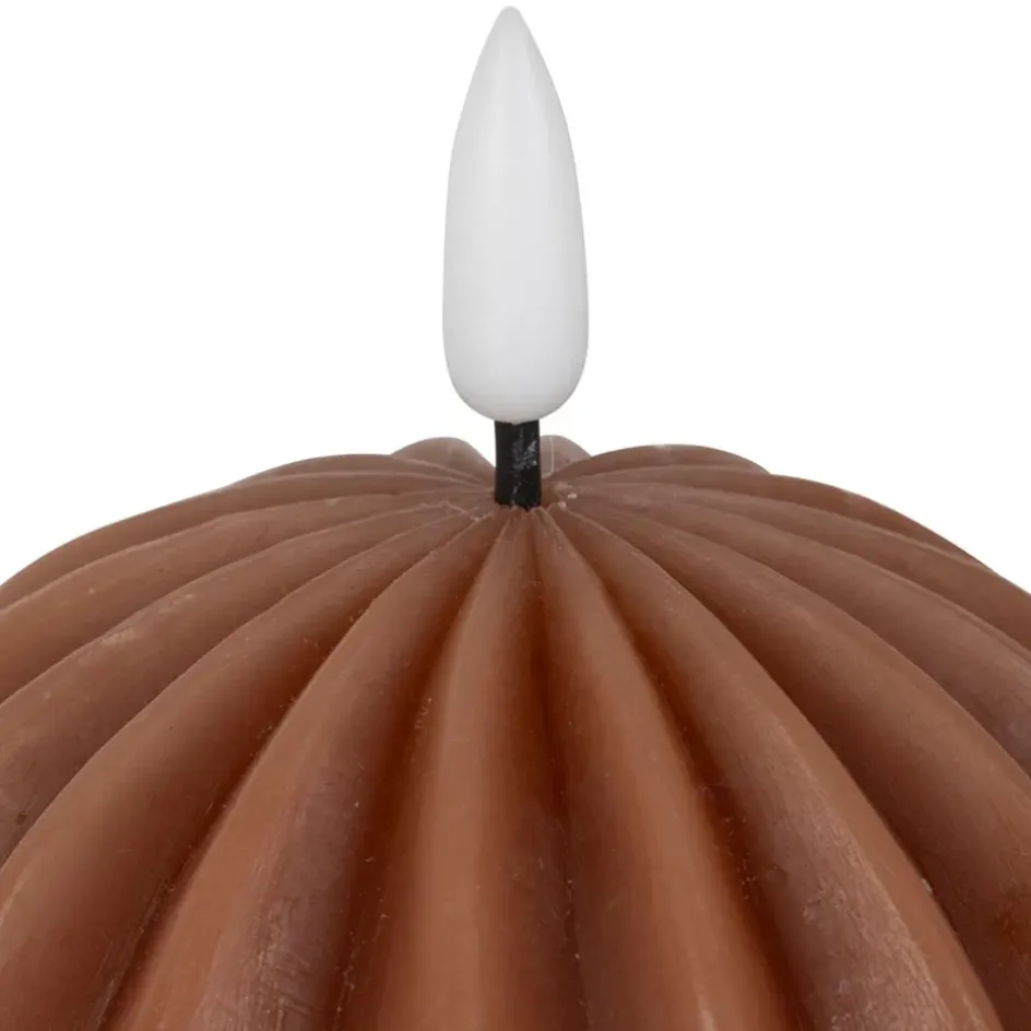 Fabrique de Styles Déco Lumineuse>Bougie led boule h12cm Terracotta