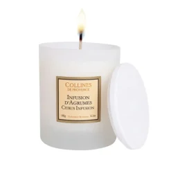 Fabrique de Styles Bougies Parfumées>Bougie parfumée Infusion d'Agrumes 40h Blanc