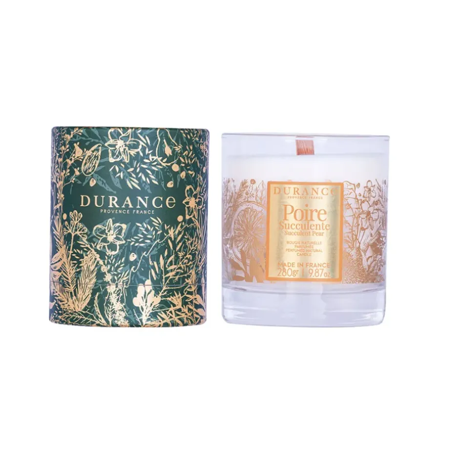 Fabrique de Styles Bougies Parfumées>Bougie parfumée poire succulente 280gr Jaune