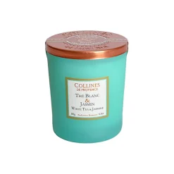 Fabrique de Styles Bougies Parfumées>Bougie parfumée Thé Blanc Jasmin 40h Vert Clair