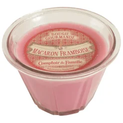 Fabrique de Styles Bougies Parfumées>Bougie senteur macaron framboise Rose