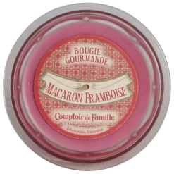 Fabrique de Styles Bougies Parfumées>Bougie senteur macaron framboise Rose