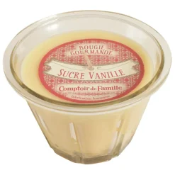 Fabrique de Styles Bougies Parfumées>Bougie senteur sucre vanillé Jaune
