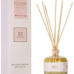 Fabrique de Styles Bouquets Parfumés>Bouquet parfume satin rose Blanc