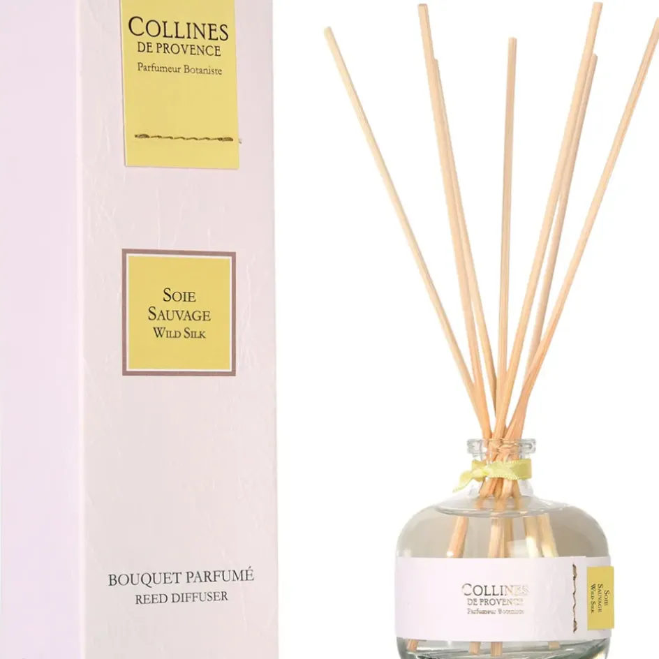 Fabrique de Styles Bouquets Parfumés>Bouquet parfume soie sauvage Blanc