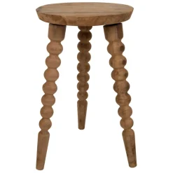 Fabrique de Styles Bouts De Canapé Et Tables D'appoint>Bout de canapé rond en bois recyclé d34cm - Campagne Naturel