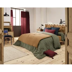 Fabrique de Styles Couvre-lits>Bout de lit en gaze de coton 90x200cm - Gaia Camel