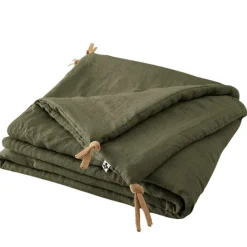 Fabrique de Styles Couvre-lits>Bout de lit en lin lavé 90x200cm - Soline Thym