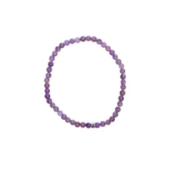 Fabrique de Styles Bijoux Fantaisie>Bracelet améthyste perles rondes 4mm Violet