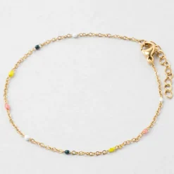 Fabrique de Styles Bijoux Fantaisie>Bracelet en acier inoxydable l16.5cm Multicolore