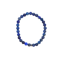 Fabrique de Styles Bijoux Fantaisie>Bracelet lapis lazuli perles rondes 6mm Bleu