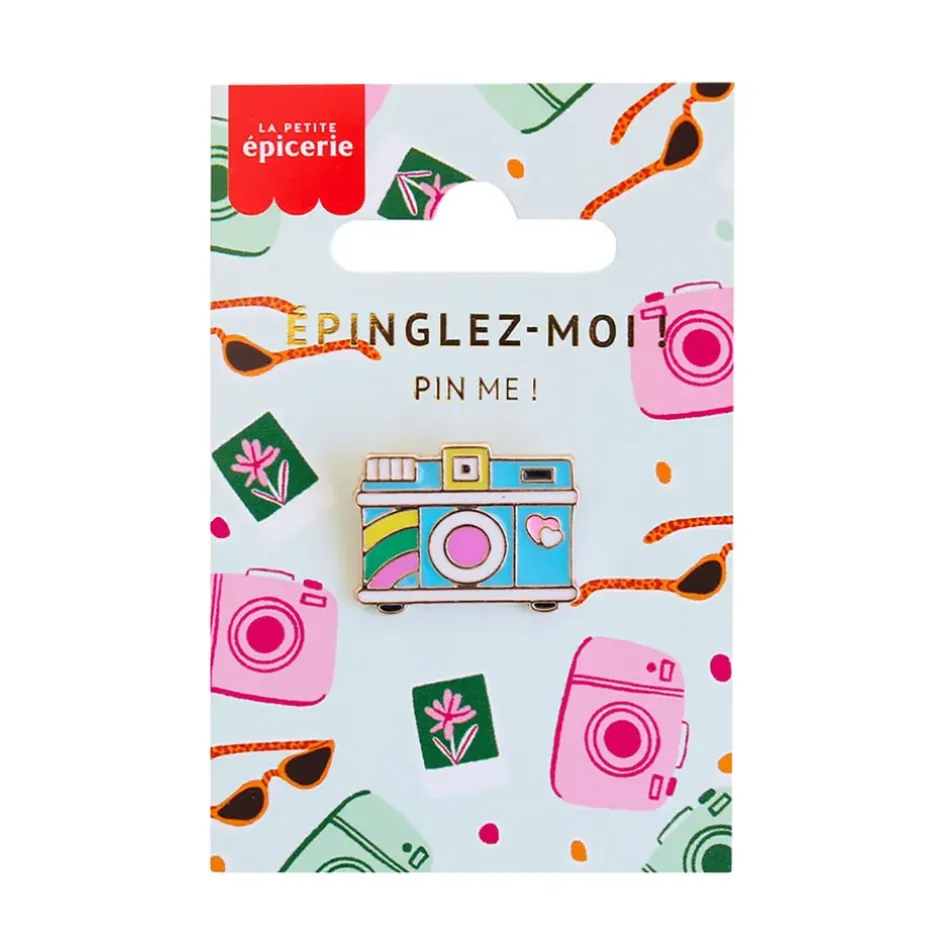 Fabrique de Styles Accessoires Mode>Broche pin's émaillé camera Multicolore