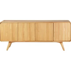 Fabrique de Styles Buffets Et Vitrines>Buffet 4 portes en chene naturel l200cm - Sublime Miel