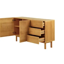 Fabrique de Styles Buffets Et Vitrines>Buffet en chêne 150x80cm - Paulo Naturel