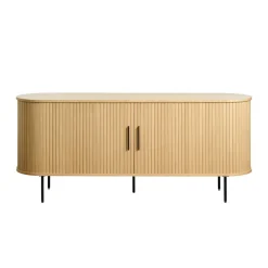 Fabrique de Styles Buffets Et Vitrines>Buffet en placage chêne 180x45cm - Nola Naturel