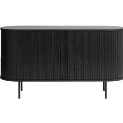 Fabrique de Styles Buffets Et Vitrines>Buffet en placage chêne 140x45cm - Nola Noir