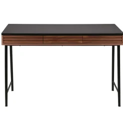 Fabrique de Styles Bureaux>Bureau en noyer et métal noir - Nuna Marron