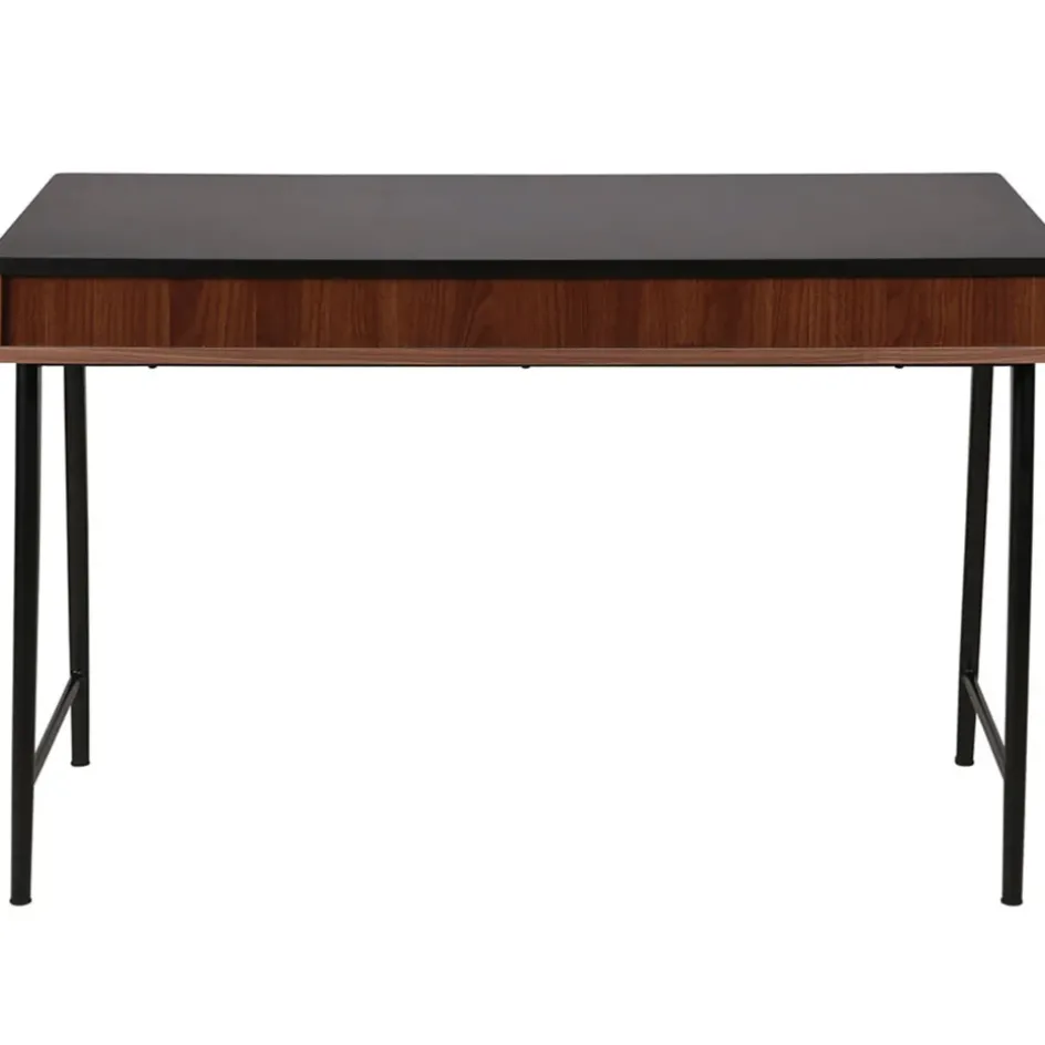 Fabrique de Styles Bureaux>Bureau en noyer et métal noir - Nuna Marron